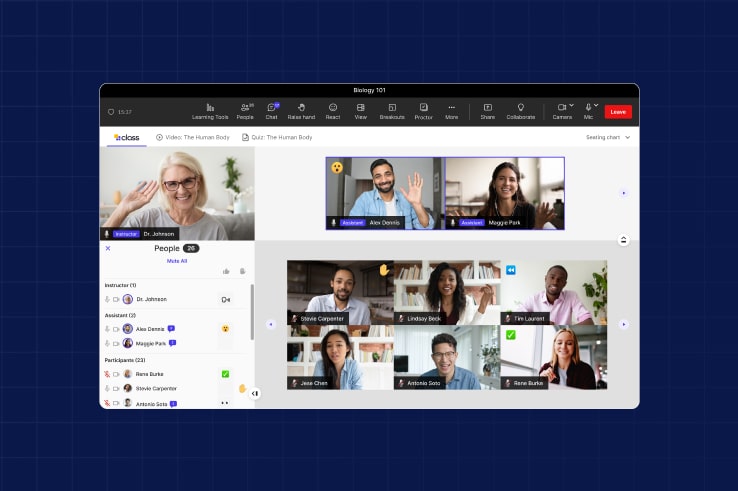 image of class for microsoft teams