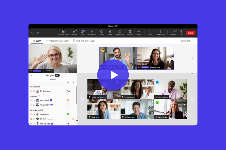 class for microsoft teams gallery view