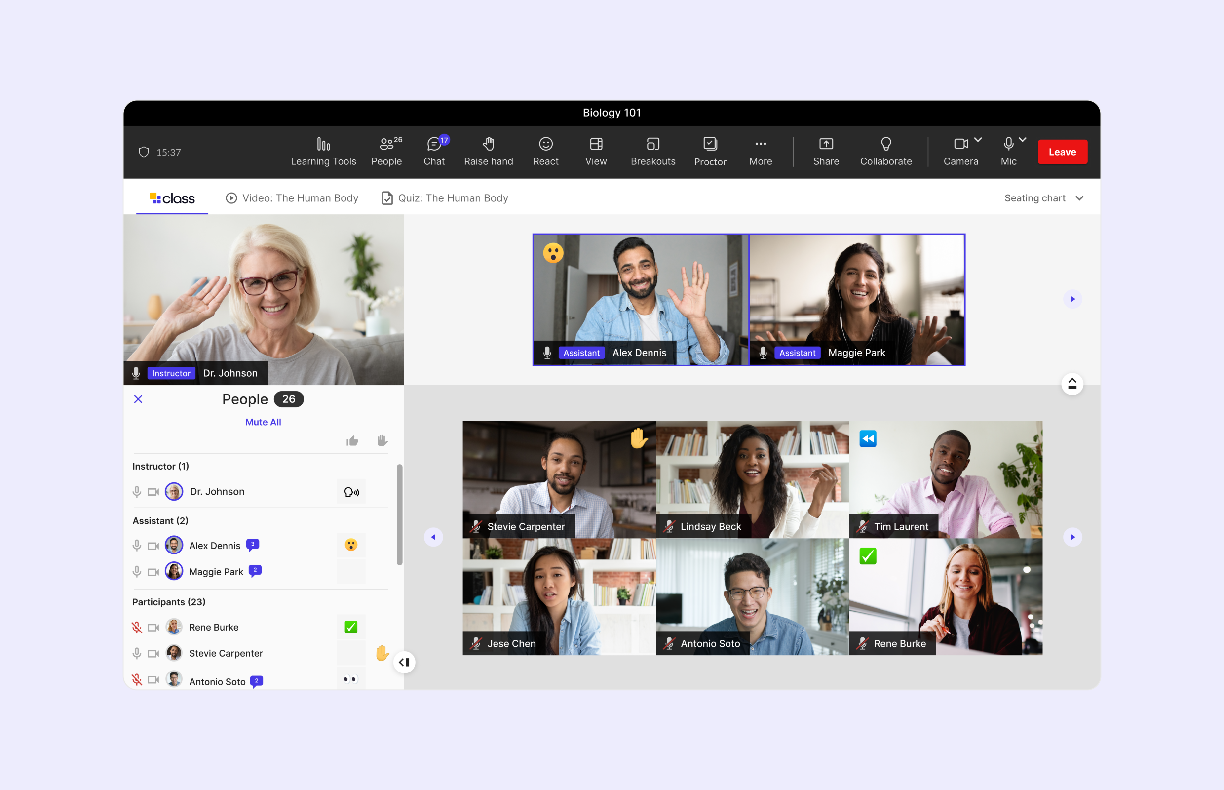 class-built-on-microsoft-teams-gallery-view-mobile